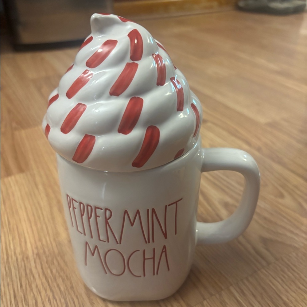 Rae Dunn Christmas Peppermint Mocha Mug - Picture 2 of 8